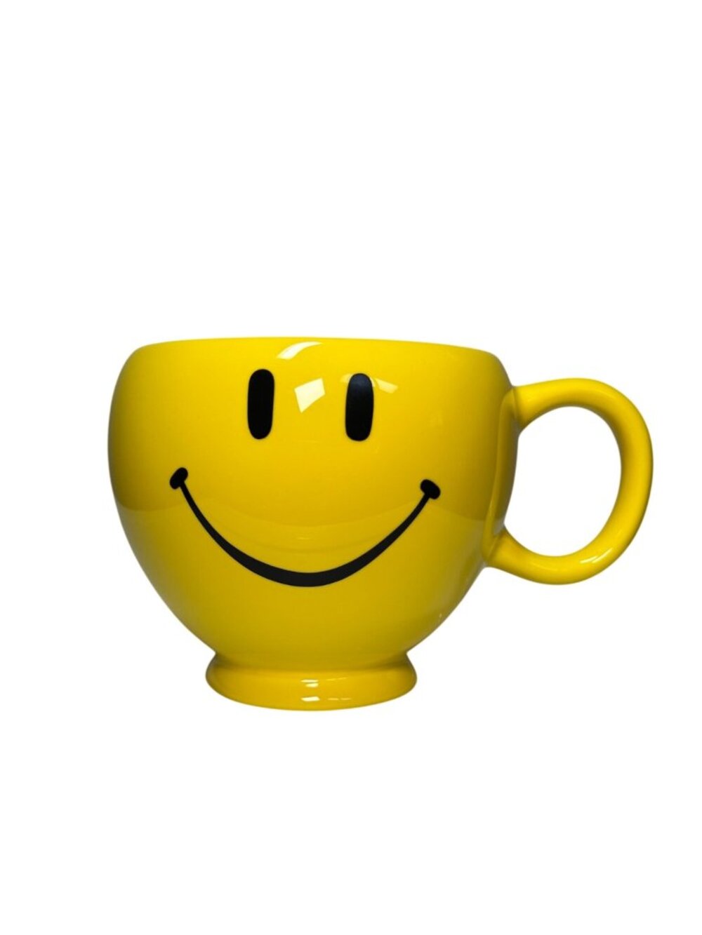 Teleflora Yellow Smiley Face Large Ceramic Coffee Mug